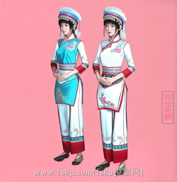 苗族少数民族美女