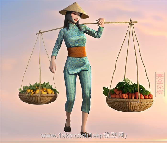挑夫的越南女人