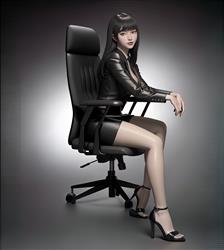 办公室的女人坐姿