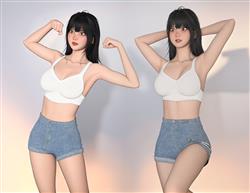 运动健身的少女 免费sketchup模型下载