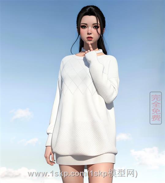 俏皮少女人物