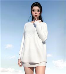 俏皮少女人物