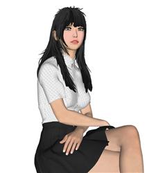 坐姿女生