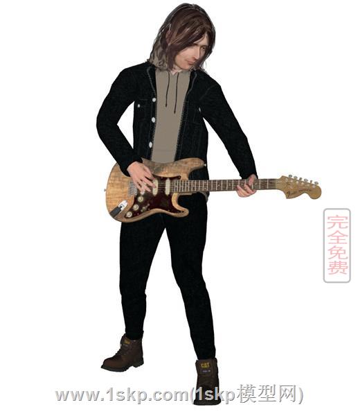 音乐人弹吉他人物