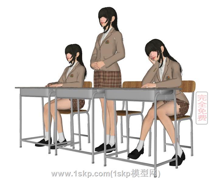 女学生女生人物
