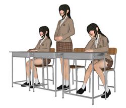 女学生女生人物