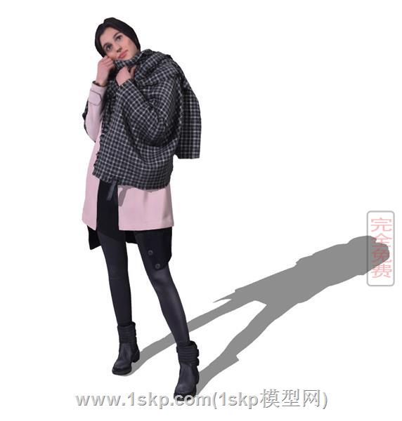 站姿外国女人