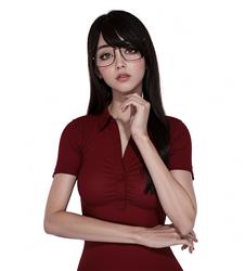 眼镜美女人物