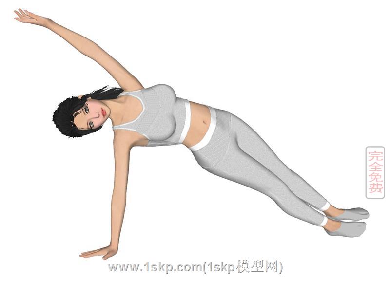 瑜伽动作美女
