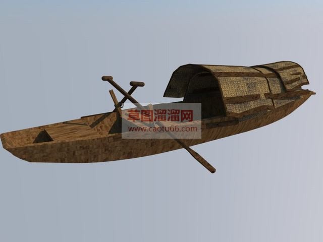 乌篷船小舟SU模型