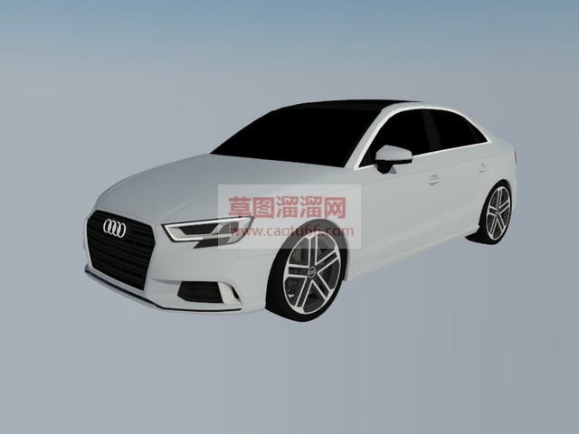 奥迪轿车汽车SU模型