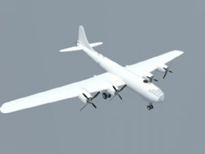 B29轰炸机飞机SU模型 免费sketchup模型下载