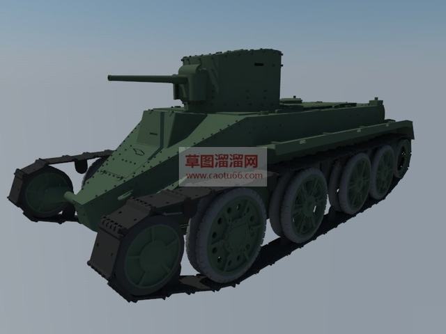 BT2二战装甲车坦克SU模型