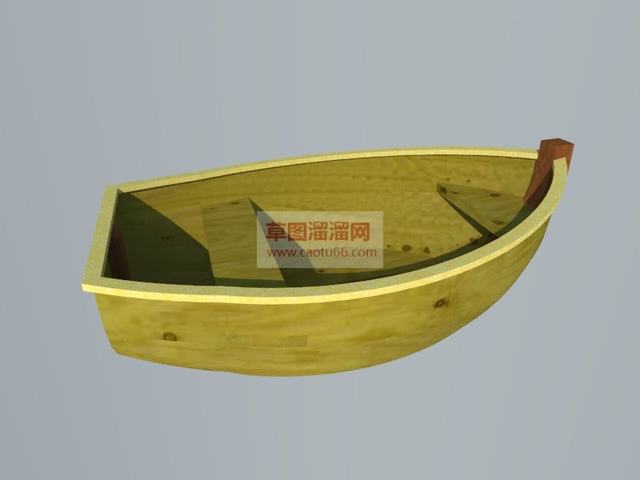 小舟木船SU模型