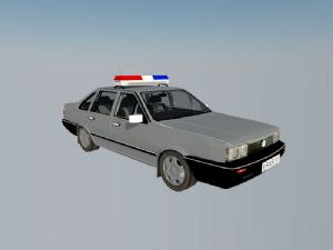 警车公安车SU模型