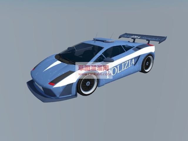 赛车兰博基尼比赛专用车SU模型