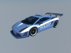 赛车兰博基尼比赛专用车SU模型