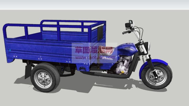三轮农用摩托SU模型