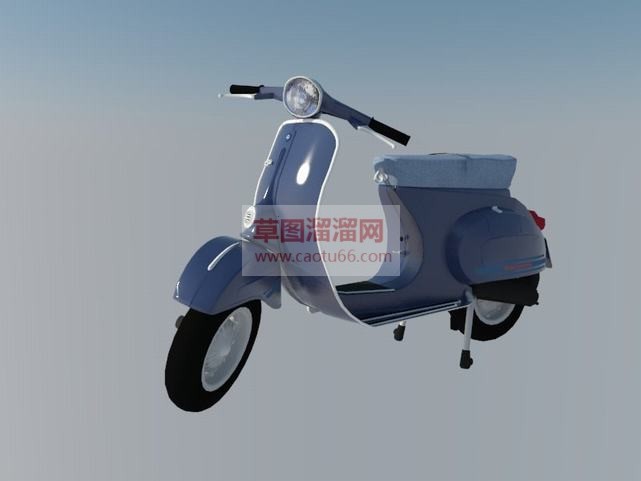 电动摩托车草SU模型