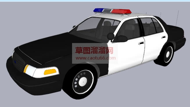 免费警车SU模型