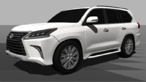 雷克萨斯V汽SU模型