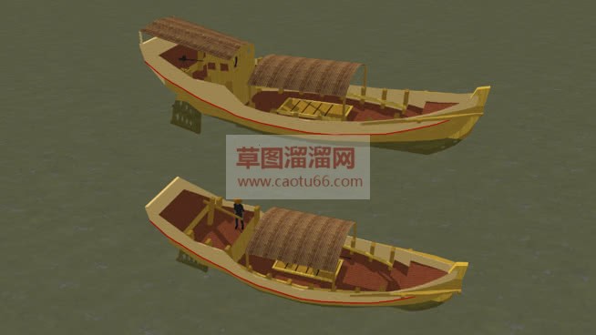越南民兵船渔SU模型