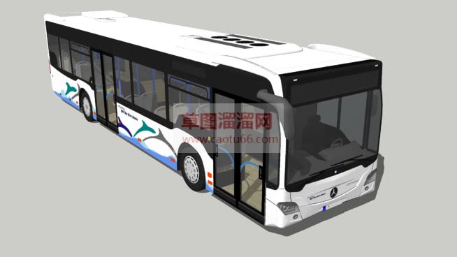 公交车公共汽SU模型