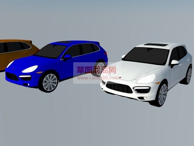 保时捷V汽车SU模型