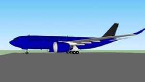 如何画空客飞SU模型