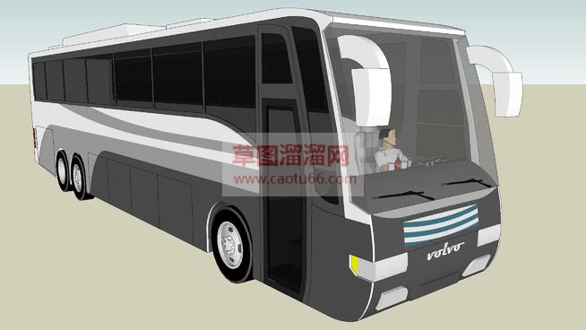 大客车汽车SU模型