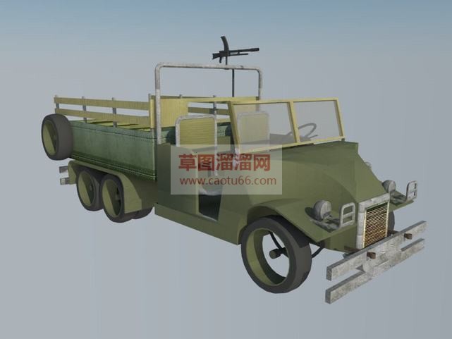 军用大卡车二SU模型
