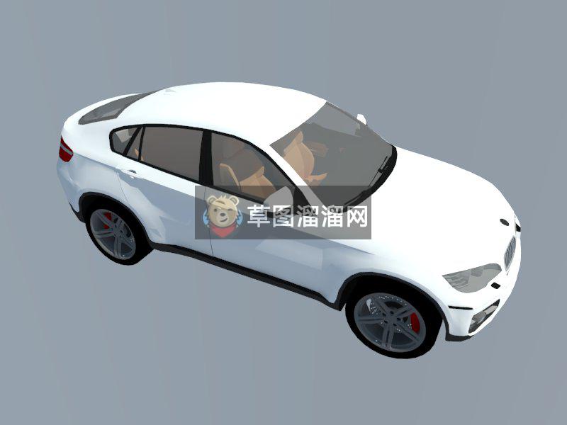 宝马x6汽车SU模型