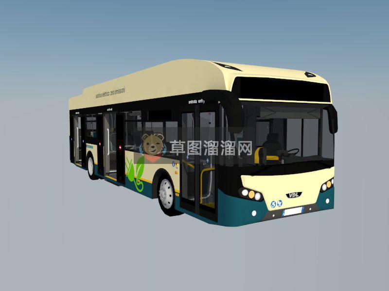 新款公交车巴SU模型