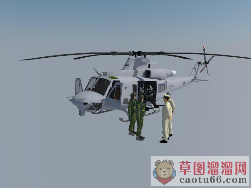 直升机飞行员SU模型