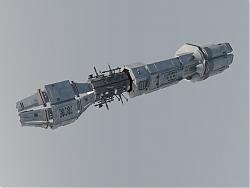 太空空间站飞船SU模型