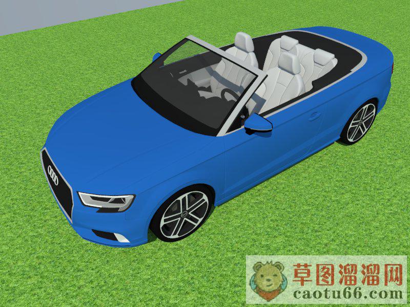 奥迪敞篷跑车SU模型