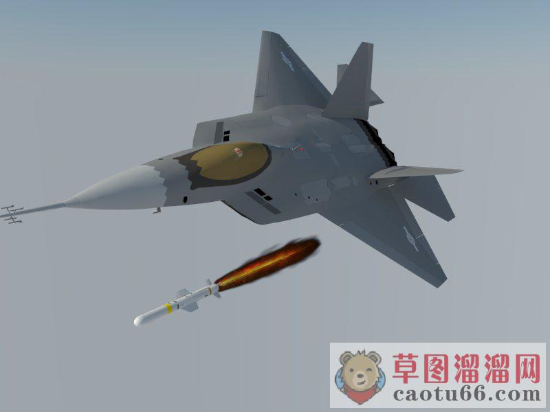 F22猛禽战斗机SU模型