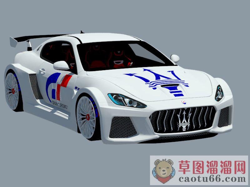 玛莎拉蒂跑车汽车SU模型