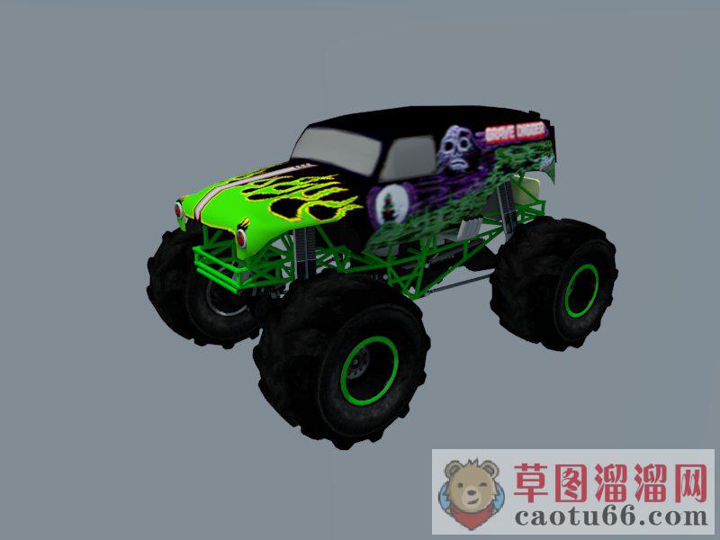 怪兽车车SU模型