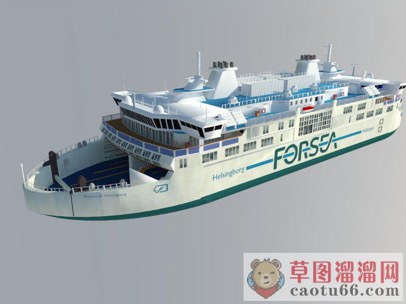 豪华游轮游船SU模型