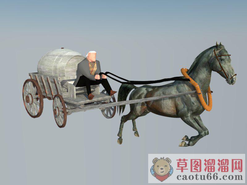 马车SU模型