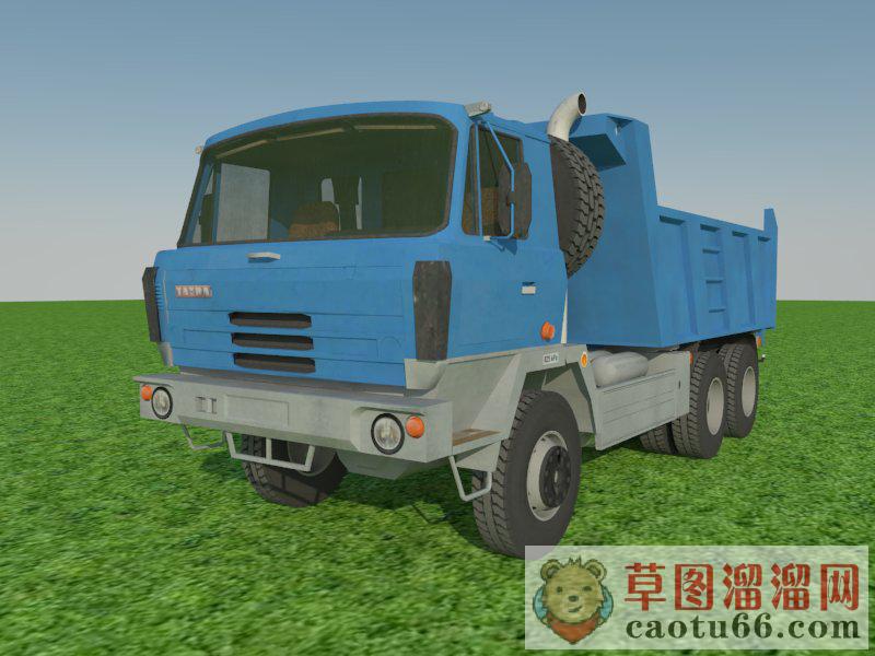 翻斗车SU模型