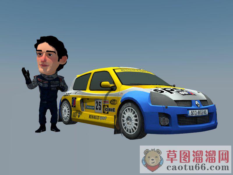 赛车手跑车SU模型