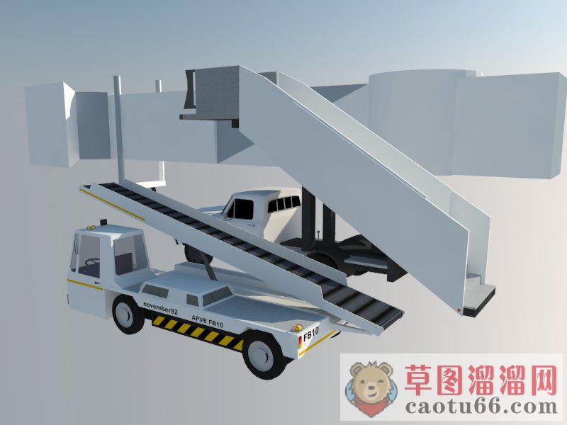 登机车楼梯SU模型