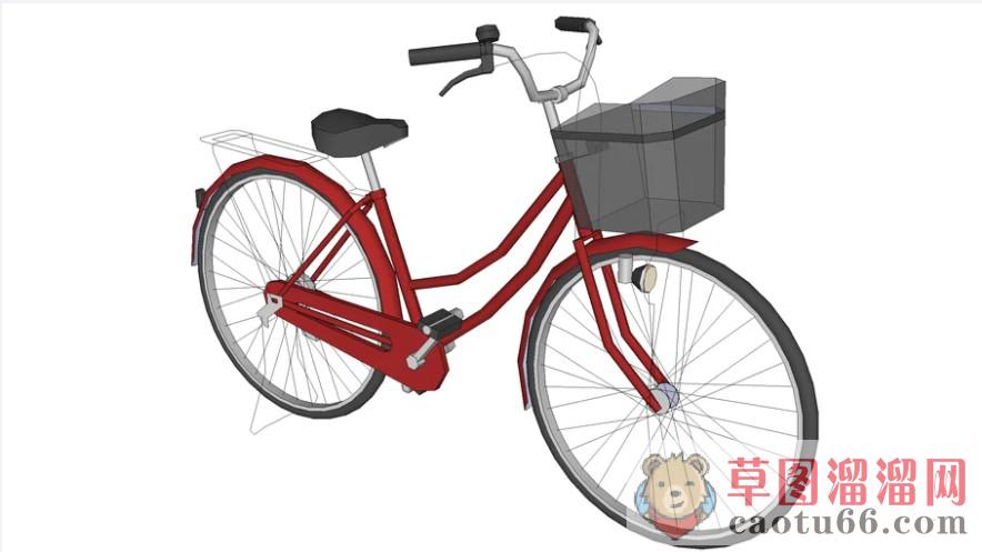 自行车单车SU模型