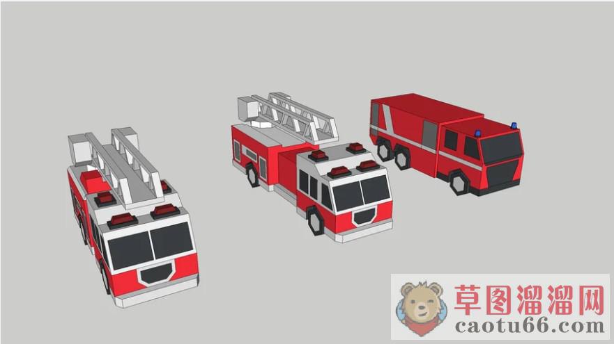 消防车SU模型