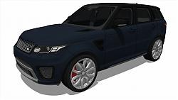 路虎揽胜SUVSU模型 免费sketchup模型下载