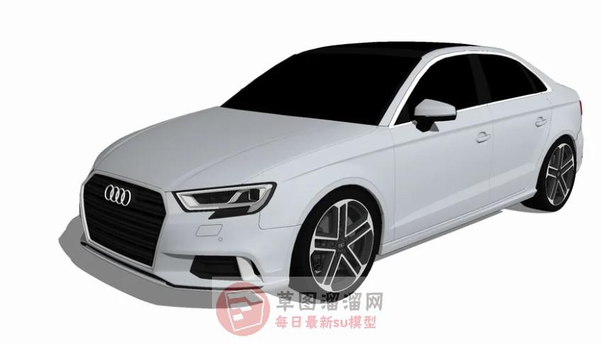 奥迪车汽车SU模型