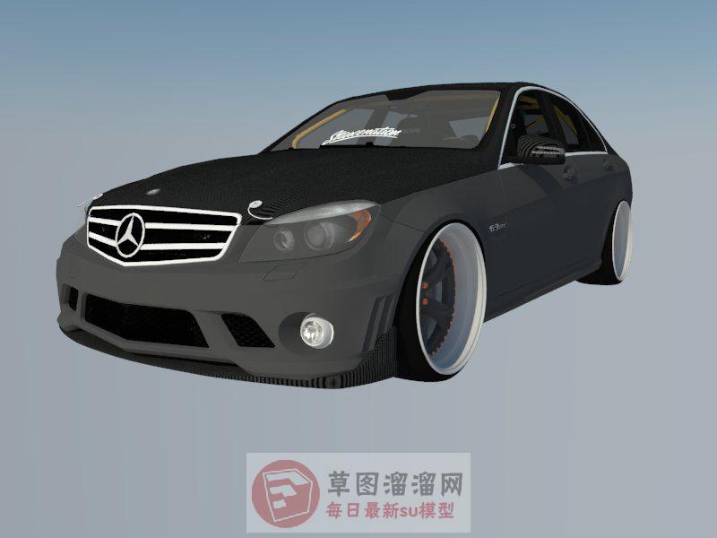 奔驰汽车轿车SU模型