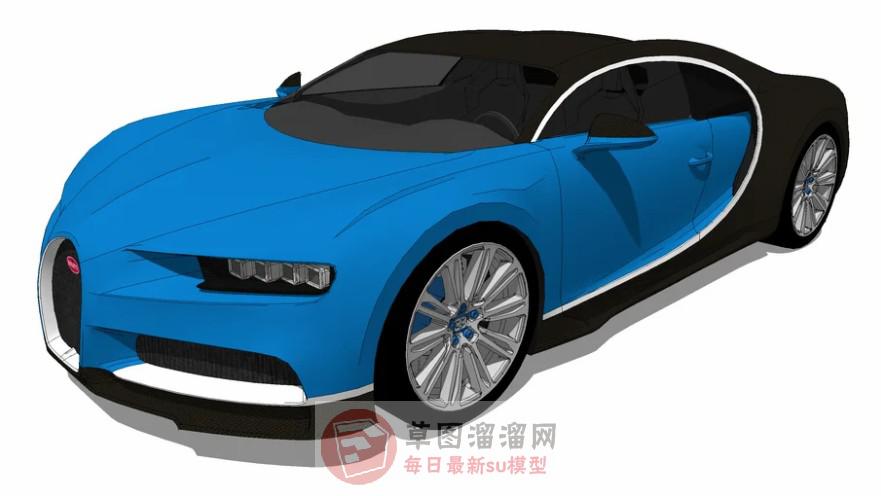 布加迪跑车汽车SU模型